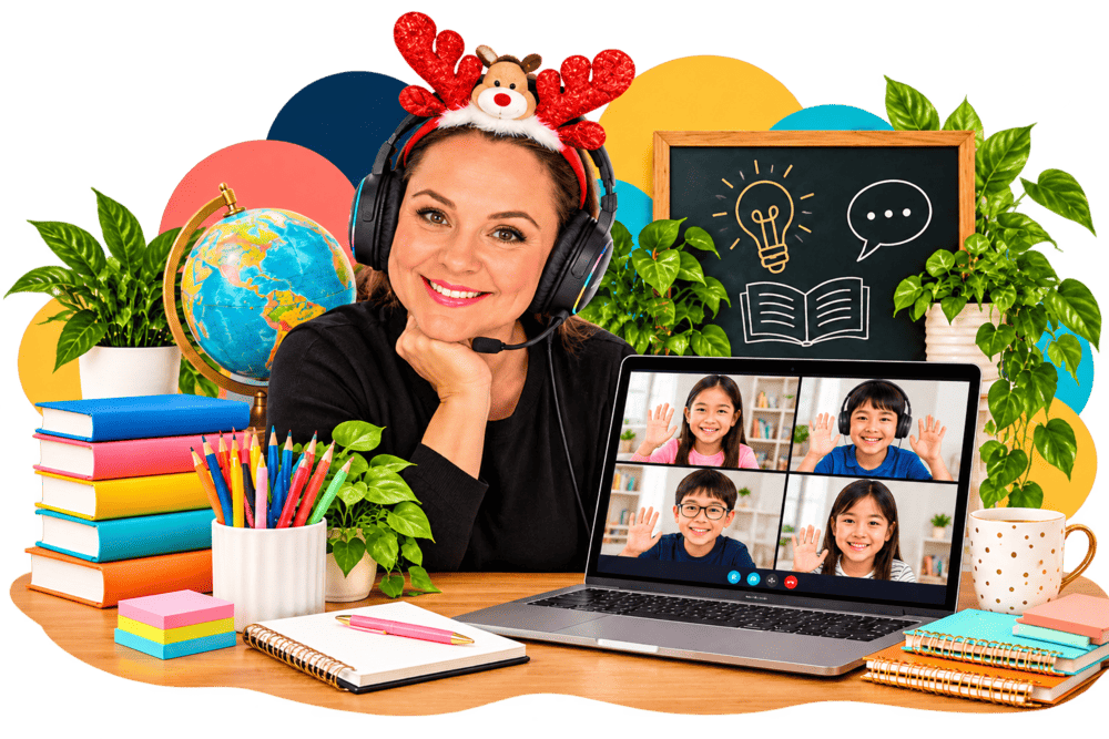 Festive Virtual Classroom Teacher Cutout (2) (1)